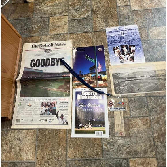 Vtg Sep. 27, 1999 Lot Of 6 Items The Final Game Detroit Tigers Tiger Stadium New - Picture 2 of 8
